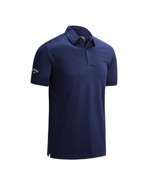 Callaway Mens Swing Tech Solid Colour Polo Shirt (Peacoat Navy)