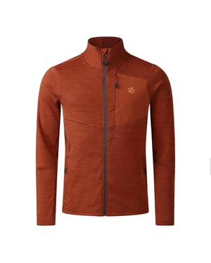 Dare 2B Mens Venture Stretch Midlayer (Rustic Red)