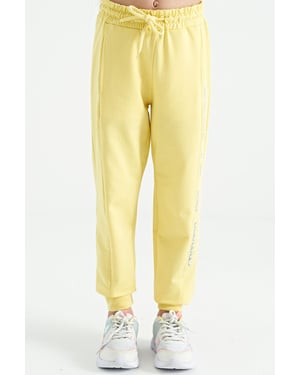 Joggingbroek met elastische taille en trekkoord