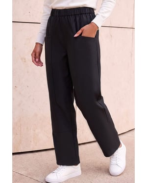 Petite Patch Pocket Trousers