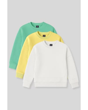 2-Pack Ribbed Crew Neck Sweatshirts