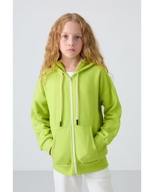 Sweatshirt van katoen en polyester