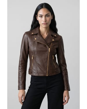 Real Leather jacket in Chocolate