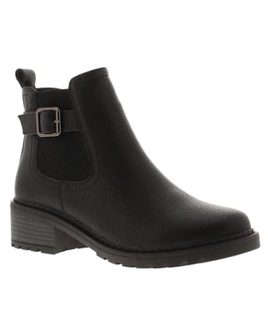 Platino Womens Ankle Boots Melanie Zip Fastening black