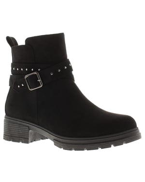 Apache Womens Ankle Boots Millie Zip Fastening black