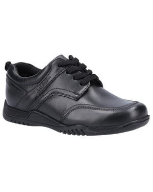 Hush Puppies Jongens Harvey Leren Schoolschoenen (Zwart)