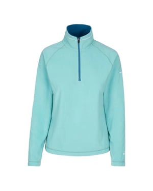 Trespass Childrens Girls Sybil Half Zip Microfleece Top (Teal Mist)