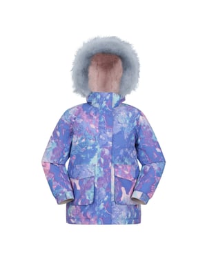 Mountain Warehouse Barn/Kids Ranger All-Over Print Vattenavvisande Jacka (Lilac)