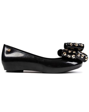 Melissa Ultragirl Foil Bow Ballerinas