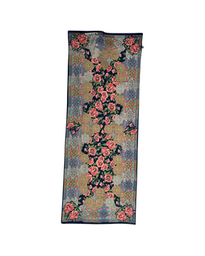 Jil Sander Floral-Print Scarf in Multicolor Silk