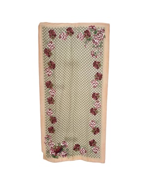 Gucci GG Blooms Print Scarf in Multicolor Silk