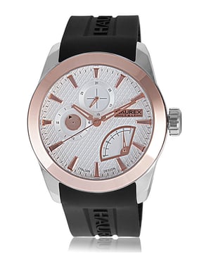 Haurex: magister men's silver watch
