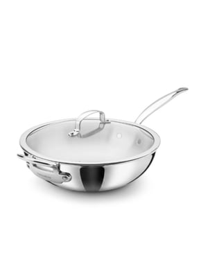 Greenpan Premiere 5-ply wokpan 30cm rvs