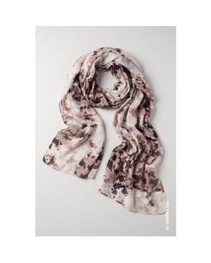 Monari houndstooth-patterned scarf 810055 528 brown sugar pattern