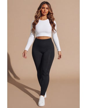 Black Fleece High Waisted Leggings – Fore