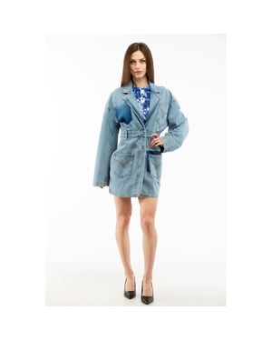 Moschino Multicolor Cotton Denim Jacket