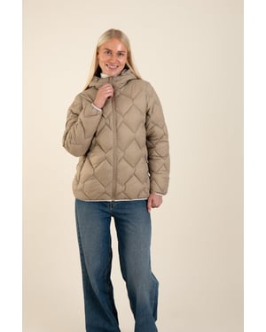 Stone Lightweight Water Resistant Quilted Jacket