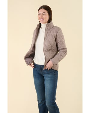 Stone Water Resistant Onion Quilted Jacket