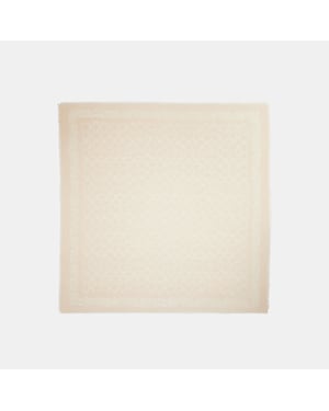 Signature Rose Meadow Print Oversized Square Scarf