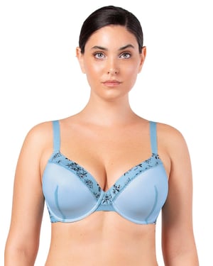 Parfait Ivy Plunge Bra - Dream Blue/Floral Print