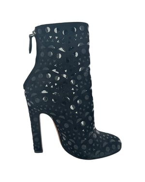 Alaïa Vienne Boots in Black Suede