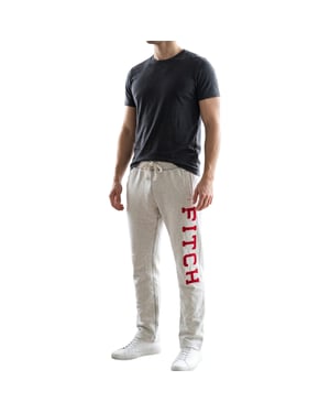 Abercrombie & Fitch Mens Fleece Jogging Bottom Regular Fit A&F Grey Sweatpants