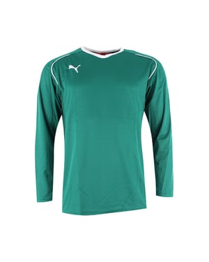 Puma V5.08 Long Sleeve V-Neck Green Kids Football Top 700472 05