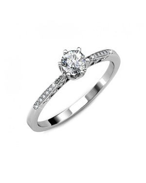 Destiny Ring - Silver och kristall