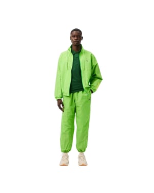 Lacoste Herenpolo met logo op de borst, reguliere pasvorm (Groen)