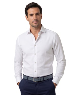 Overhemden Olymp creme slim fit