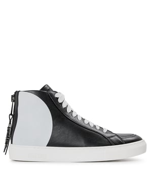Men's Moschino Court Trainers in Black
