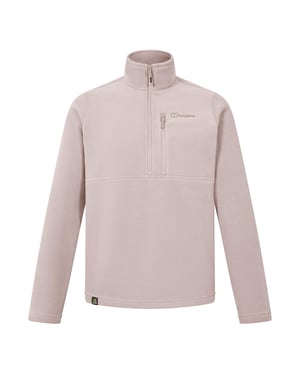 Men's Berghaus Prism Half Zip Polartec Fleece in TAUPE