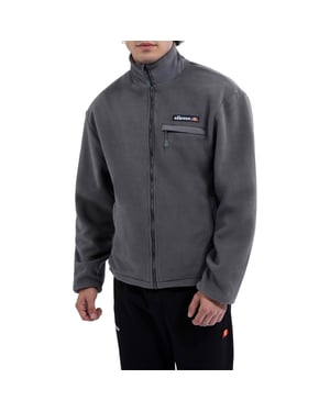 Men's Ellesse Maseben Full Zip Fleece in Dark Grey