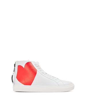 Men's Moschino Court Trainers in White