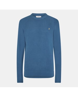 Men's Farah Rainhill Regular Fit Long Sleeve Sweater in Cold Metal