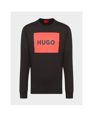 Men's Hugo Boss Cotton-Terry With Logo Sweatshirt in Black