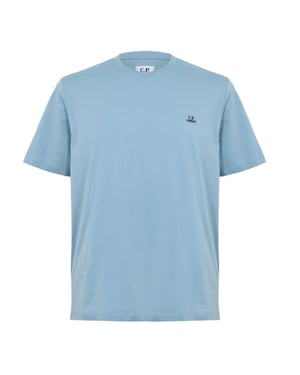 Men's C.P. Company 30 1 Jersey T-Shirt in Silver Blue 809