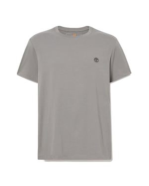 Men's Timberland Oyster River Logo T- Shirt in Gray Flannel