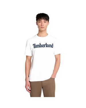 Men's Timberland Northwood Wordmark Logo T-Shirt in White