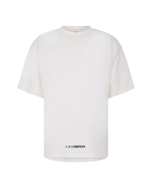 Men's C.P. Company T Shirt in Gauze White 103