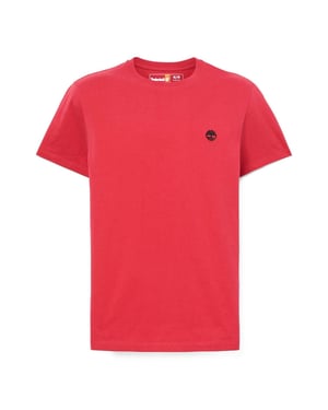 Men's Timberland Oyster River Logo T- Shirt in Americanbeauty