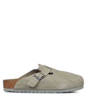 Men's Birkenstock Boston Clogs in Stone Coin
