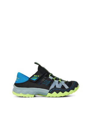 Boys Skechers Whipsaw Trainers in Black/Blue/Lime