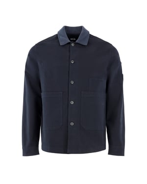 Men's C.P. Company Button Overshirt in Ttl Eclipse 888