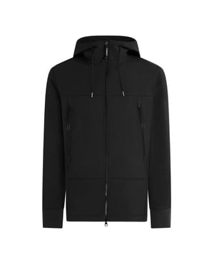 Men's C.P. Company Goggle Softshell Jacket in Black 999