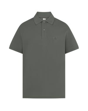 Men's C.P. Company Polo Shirt in Shadow Grey 937