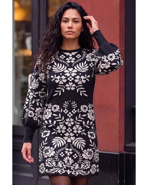 Floral Knitted Dress