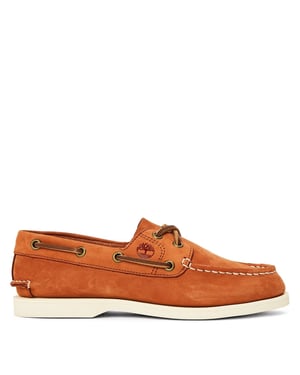Women's Timberland Classic Rust Nubuck Boat Shoes in Rust Nubuck