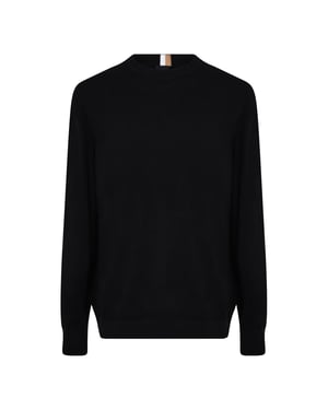 Men's Boss Ecaio P Knitted Jumper in Black