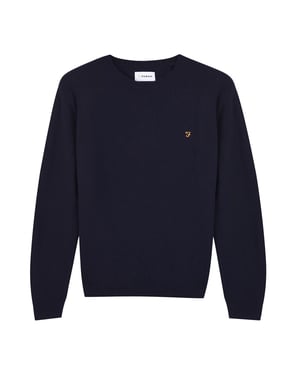 Men's Farah Jumper in True Navy